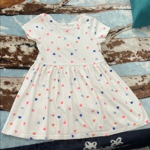 Heart Patterned Kids Dress